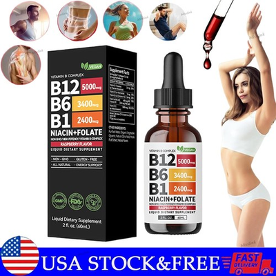 #ad #ad Vitamin B12 Liquid Supplement Dropswith B6 B1 Niacin amp; Folate Edible Support $11.99