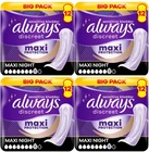 Always Discreet Incontinence Pads Women, Ultimate Night Extra Secure Pads 48Pack