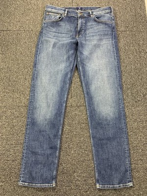 GANT Jeans Mens W36 L34 Blue denim Straight Zip