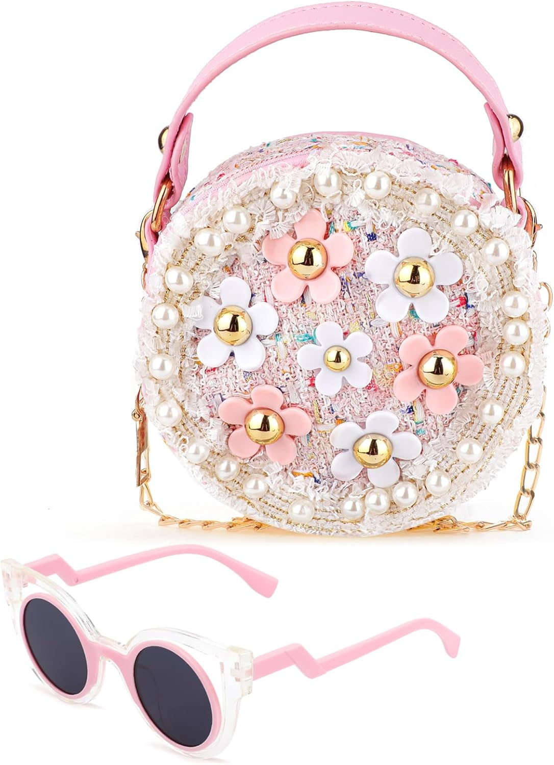 SAOLA Borsetta Ragazza Occhiali Da Sole Principessa Mini Borsa a Tracolla Borsa Bambi