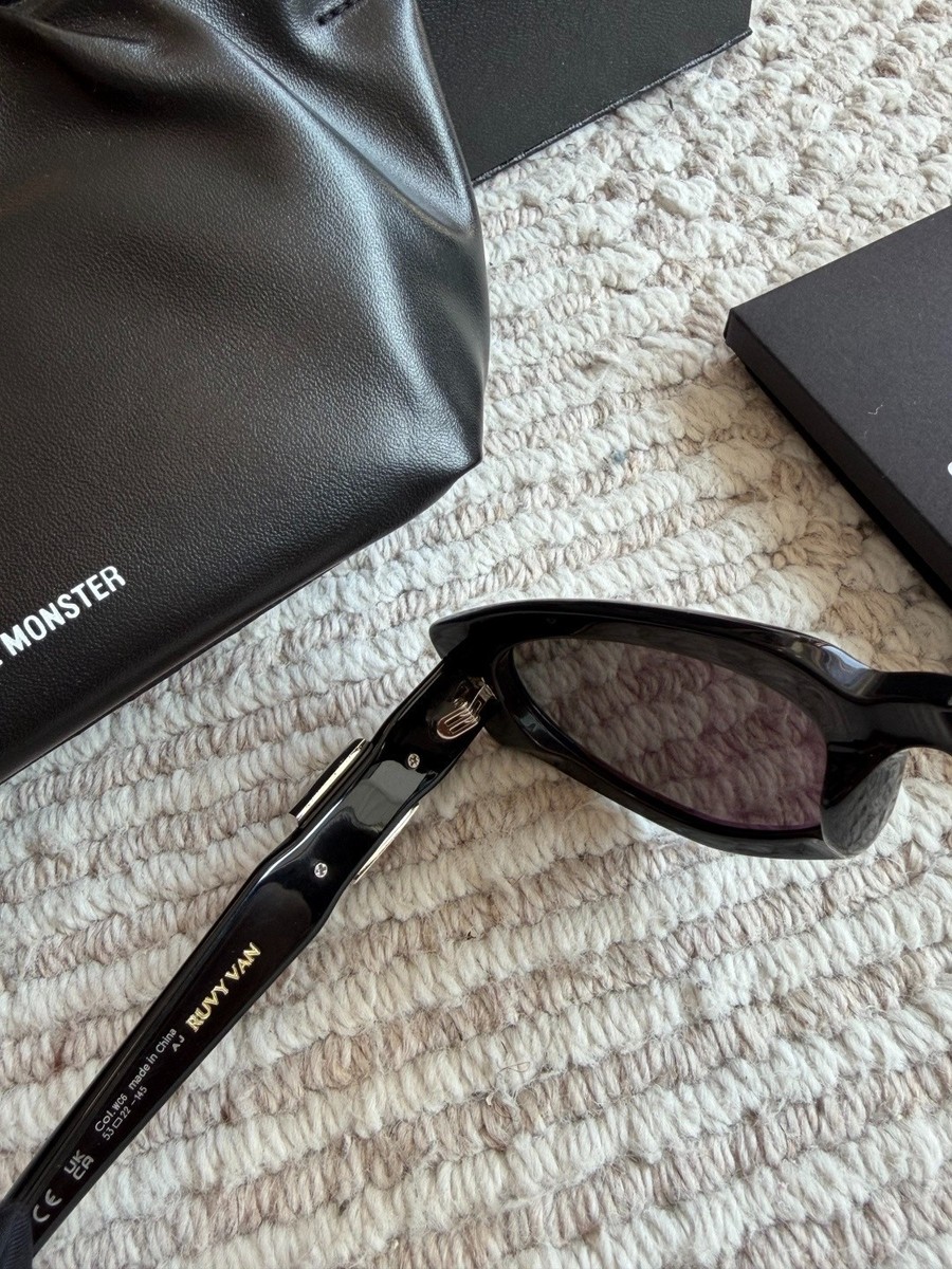Gentle Monster Stylish Black Acetate Cat-Eye Sunglasses | eBay