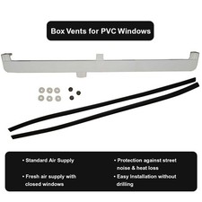 Trickle vents for PVC Windows-Installation without drilling