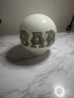 Vintage 6" White “BAR" Milk Glass Replacement Globe Lamp Shade Bar Tavern Pub