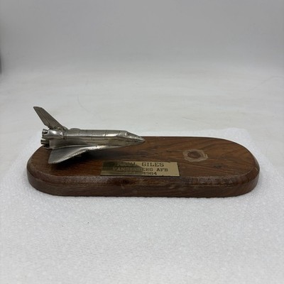Vintage Vandenberg Air Force Base NASA Space Shuttle Figure DESK TOPPER Display