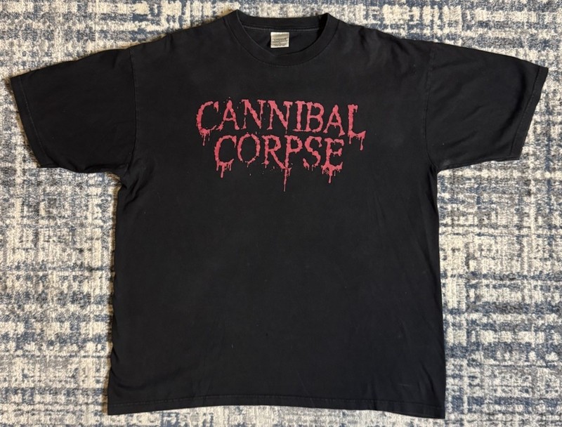 Vintage 2000s Cannibal Corpse Concert T Shirt Sz XL Death Metal Carcass Deicide