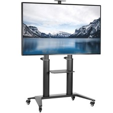VIVO Aluminum Ultra Heavy Duty 32" to 120" TV Cart, Mobile Large Screen TV Stand