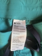 FIGS Technical Collection Jogger Scrub Pants Women  s Size M Dark Teal Green