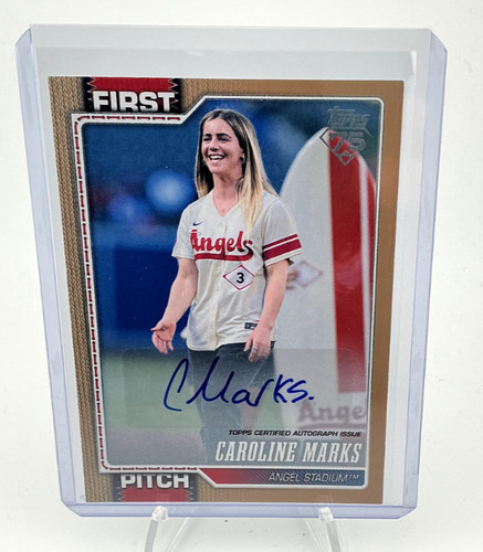 2026 Topps Series 1 Caroline Marks First Pitch Autographs (RAW)