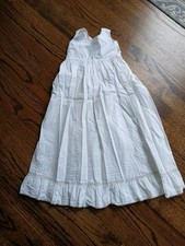 ANTIQUE VICTORIAN CHRISTENING BAPTISM GOWN - COTTON LACE