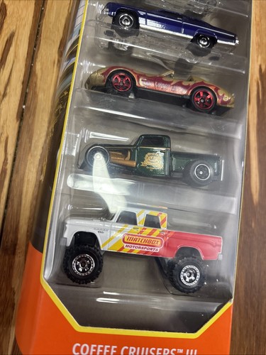 Matchbox 5 Pack Coffee Cruisers III Mini Caprice Vette D200/ New Unopened - Picture 2 of 9