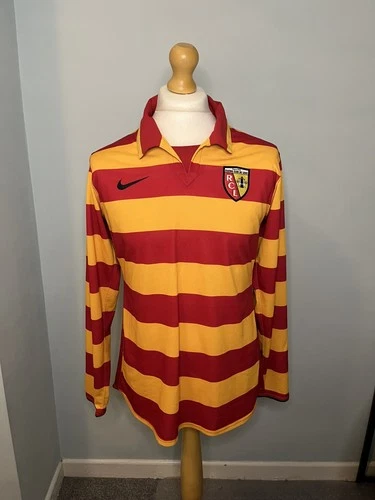 RC Lens Men’s Long Sleeve Home Football Shirt 2007/08 Ligue 1 Nike