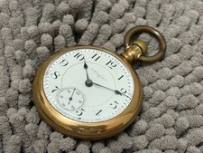 RR RAILROAD grade 166 pocket watch ELGIN display case 1897 17 jewels adj 18s