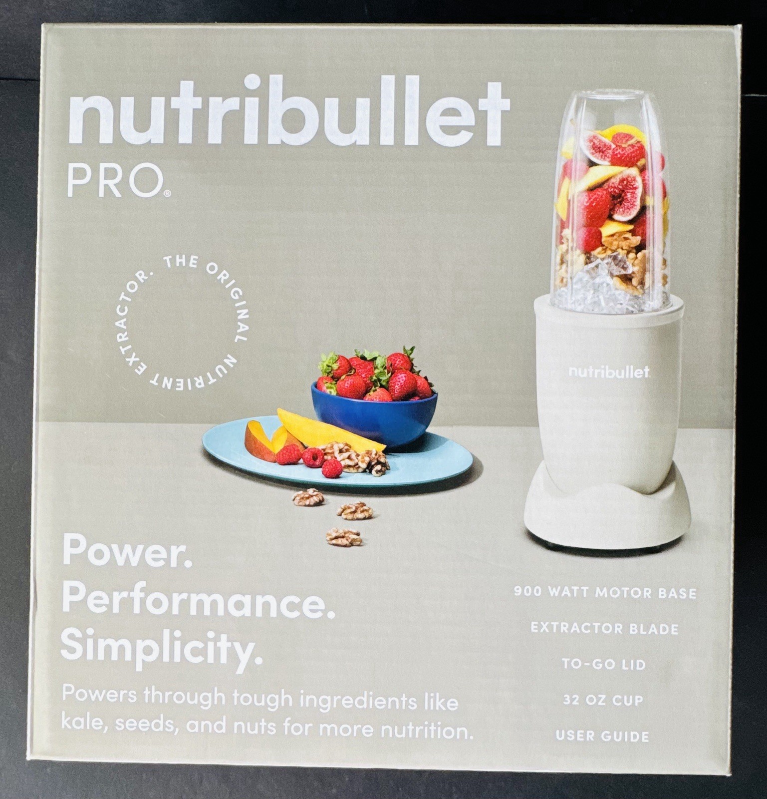 Nutribullet Pro 900-Watt, 32oz. Personal Blender, Linen- BRAND NEW SEALED