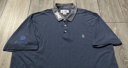 Pinguin Turnier Polo Golf Shirt mit Sponsoren. Herren 2XL. Blau. PXG. Zürich. - Bild 2 von 10