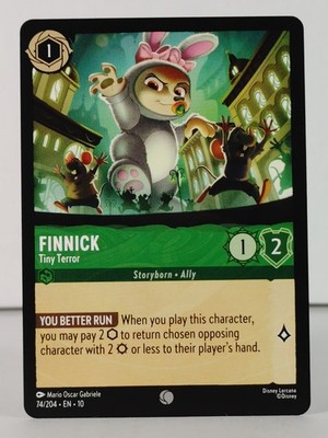 Finnick - Tiny Terror - LORCANA  Whispers in the Well - 74/204 - singles