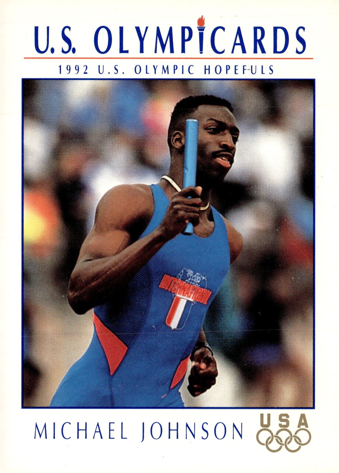 1992 Impel Olympicards: 1992 U.S. Olympic Hopefuls #87 Michael Johnson