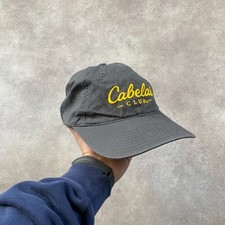 Cabela's Baseball Hat Mens One Size Embroidered Strapback Cap, Grey