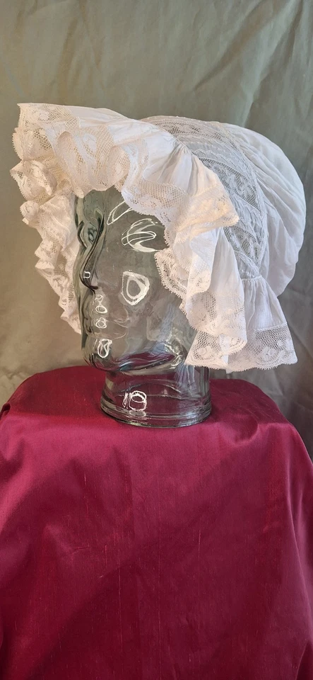 Sombrero gorro francés hecho a mano de los años 1920 - 1930 4 muñecas antiguas grandes o niño mayor Foto 2 de 4