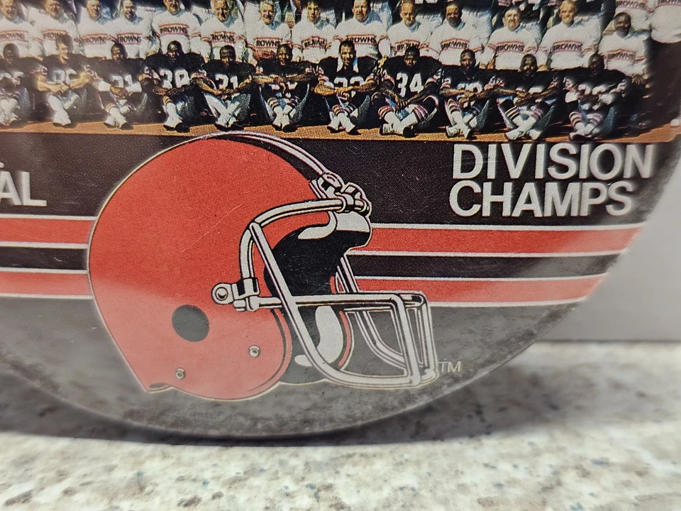 Cleveland Browns NFL 1989 AFC Central Div Champs Button Vintage - Image 4 of 4