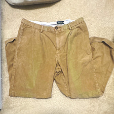Eddie Bauer Men’s Beige Corduroy Pants 34W Regular Fit Straight Leg