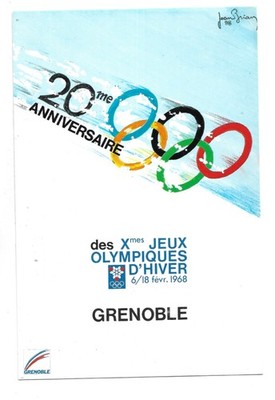 38 - GRENOBLE 20. Jahrestag der X. Olympischen Spiele 1968-1988