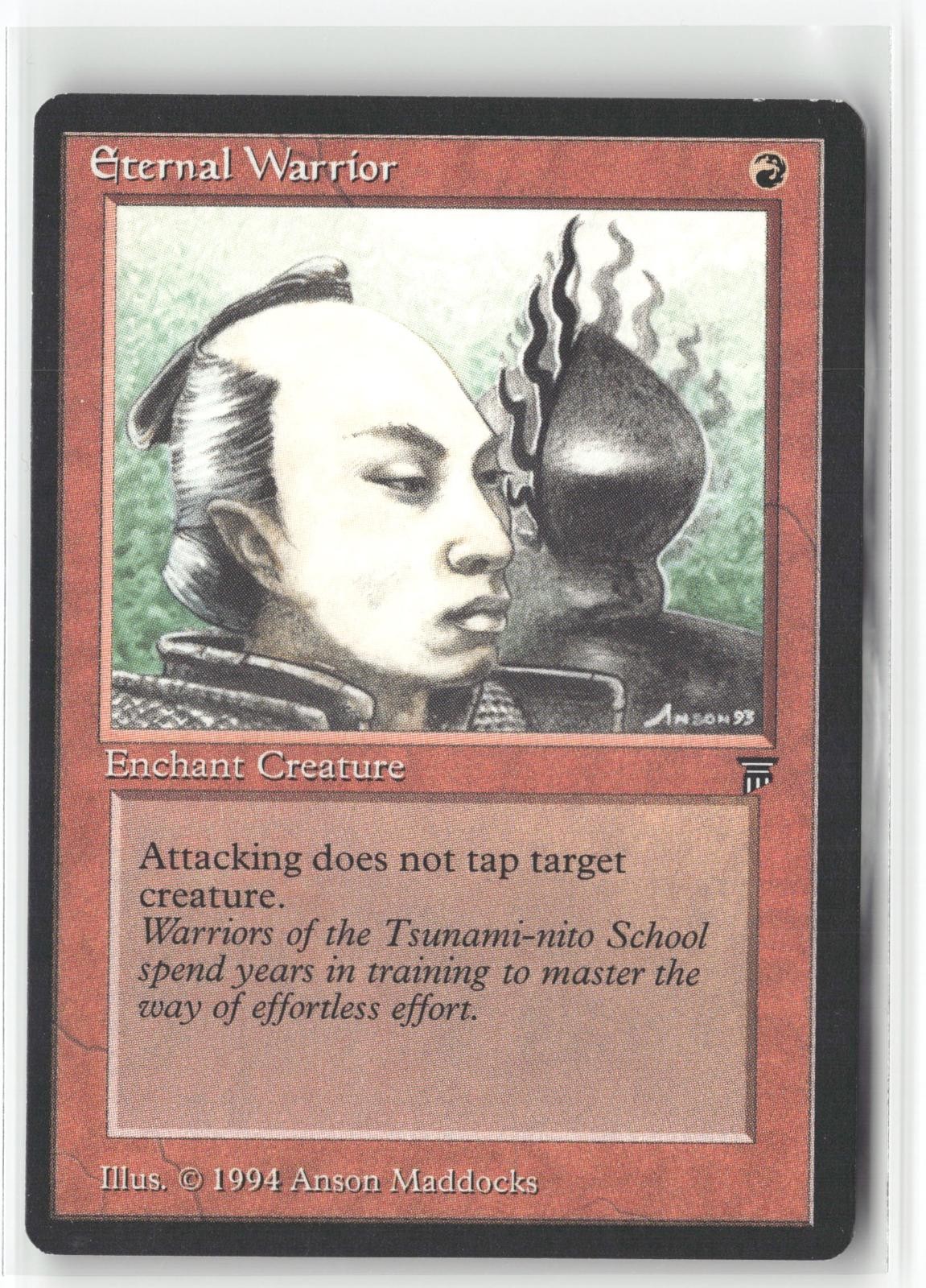 Eternal Warrior Uncommon Legends Magic: The Gathering Lightly Played