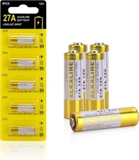 12V 27A A27 Alkaline Battery, V27A LR27A MN27 L828 12V Battery (5-Pack)