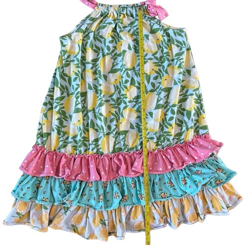 Matilda Jane Dress Girls Sz 10 Brilliant Daydream Freshly Squeezed Lemon Floral - Picture 9 of 10