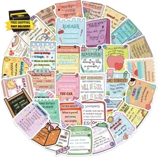 50Pcs Positive Affirmation Stickers - Reminder Positive Stickers for Kids Teens 