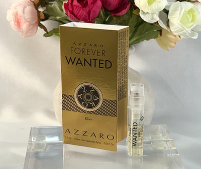 Azzaro Forever Wanted Elixir . 0.04 Oz / 1.2 ML Men's Parfum Sample Spray *2025*