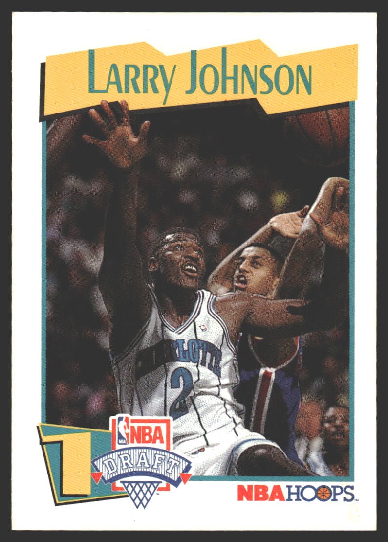 Larry Johnson #47 1991-92 Hoops McDonald's Charlotte Hornets