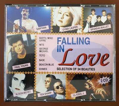 2 CD Box-Set: ''FALLING IN LOVE - SELECTION OF 34 BEAUTIES'' mit Einlage-Faltblatt