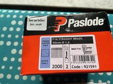 Paslode. Straight Brad Nails Second Fix. 50mm / 1.6￼