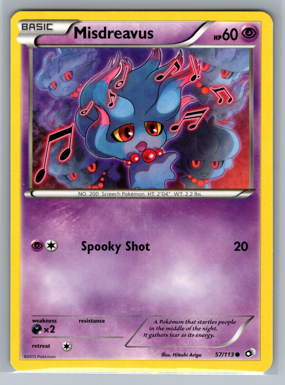 Misdreavus Common Legendary Treasures 57/113 MP