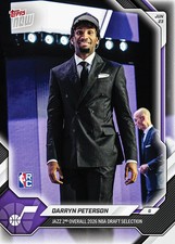 2025-26 NBA Topps Now #DPET Darryn Peterson Draft segundo en general Utah Jazz PREVENTA