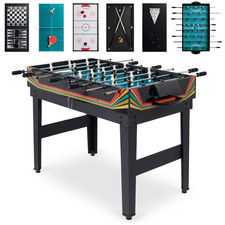 2X4Ft 10-In-1 Combo Game Table Set W/ Hockey, Foosball, Pool, Shuffleboard, Ping