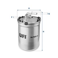 UFI 24.106.00 Kraftstofffilter FüR VW Audi Seat Skoda