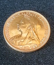 1898 QUEEN VICTORIA FULL 22ct GOLD SOVEREIGN COIN