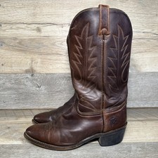 Vintage Durango 14058 Men's Brown Leather Cowboy Western Boots Made In USA 9.5 D
