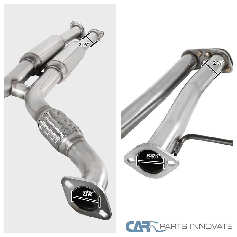 Fits 2003-2007 Infiniti G35 Coupe 2Dr Dual Burnt Tip Catback Exhaust System Kit Foto 4 de 4