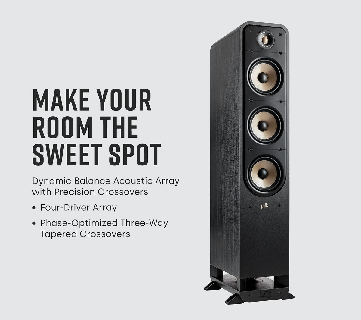 Polk Signature Elite ES55 Tower Speaker - Hi-Res Audio