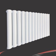 Image of Aluminium Designer Curved Radiators TAURUS White Vertical & Horizontal