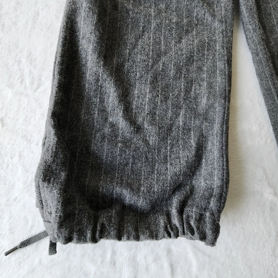 GAP Crop Pants Wool Pinstripe Womens 0 Adjustable Button Hem Knickerbocker Tweed - Bild 2 von 4