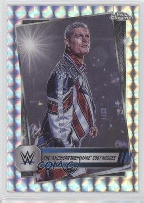 2025 Topps Chrome WWE Geometric Refractor The American Nightmare Cody Rhodes 3hd