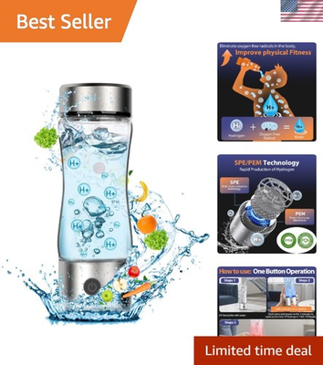 #ad #ad Hydrogen Water Bottle Generator Portable Rechargeable aquahealth Hydrogen Wa... $62.99