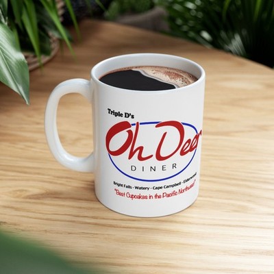Triple D's Oh Deer Diner Coffee Mug  11oz Alan Wake merch for the ultimate gamer