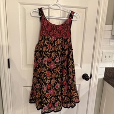 Free People Bohemian Floral Swing Dress 45376