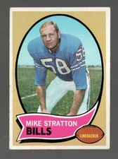 1970 Topps Mike Stratton Buffalo Bills #252 Excellent