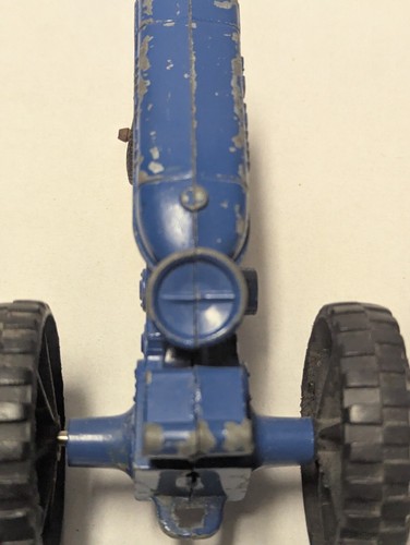 Vintage Hubley JR Kiddie Toys Tractor Farm Toy blue U.S.A. Die Cast - Picture 9 of 13