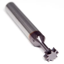 Harvey Tool 958960-C3 Carbide Woodruff Keyseat Cutter 3/8" 8-Teeth AlTiN